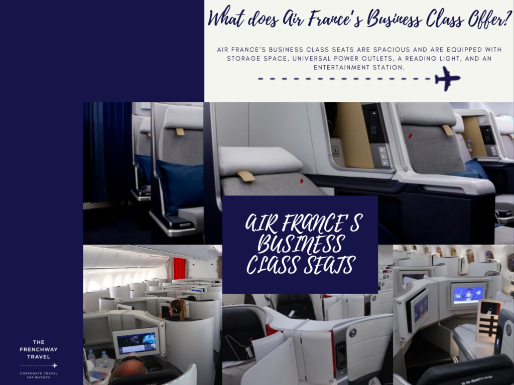 La classe affaires d'Air France Air France's Business Class
