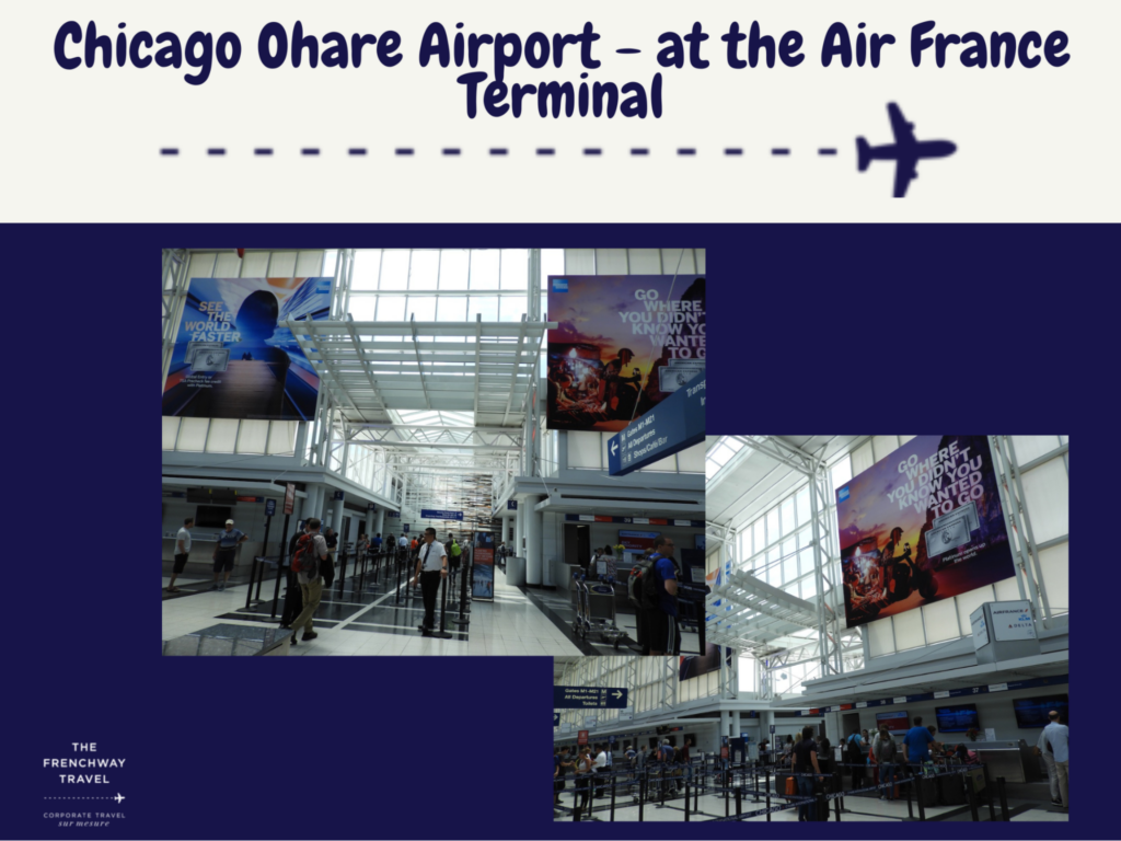 Chicago Ohare Airport - at the Air France Terminal