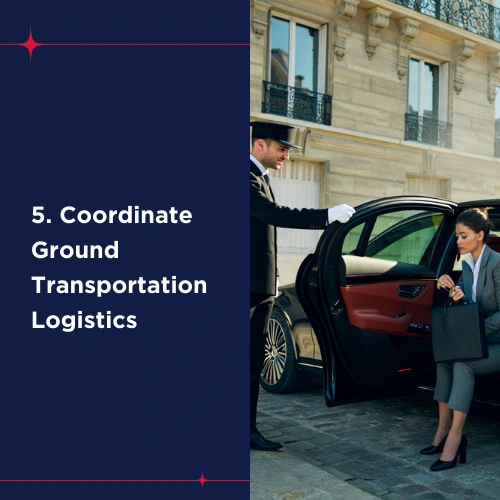 Chauffeur helping executive woman out of luxury car in Paris