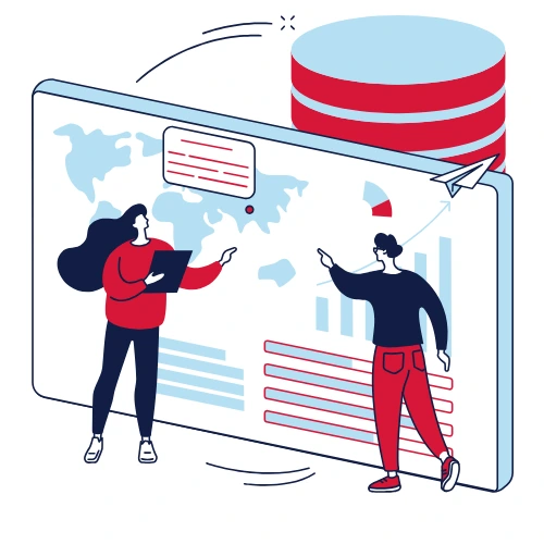 Corporate travel planning and data strategy illustration – Frenchway Travel
