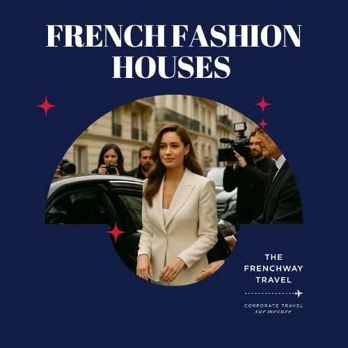 VIP guest arriving at show, showcasing Frenchway Travel’s support for luxury fashion houses.