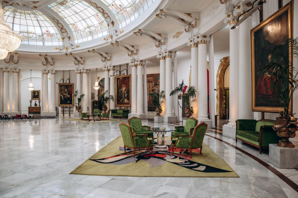 Luxury venue interior for corporate events and MICE travel management, suitable for meetings, conferences and executive gatherings